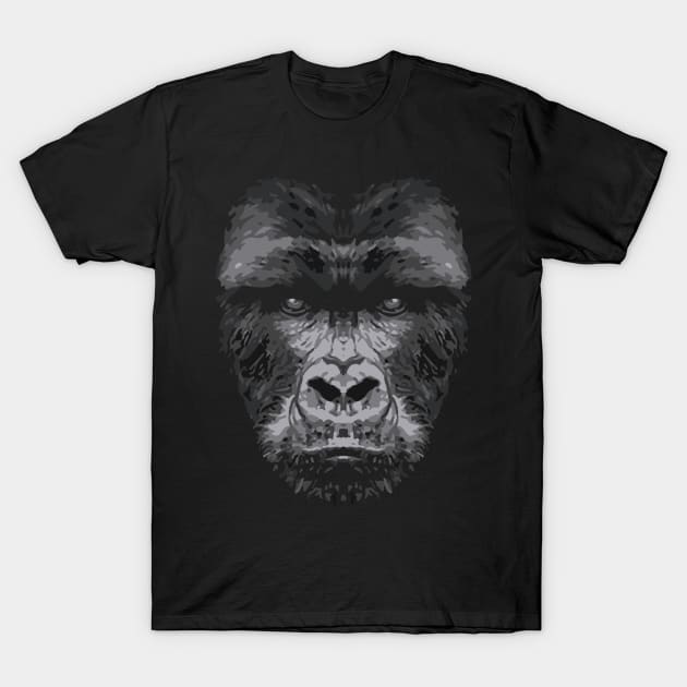 Big foot Gorilla T-Shirt by Amrshop87